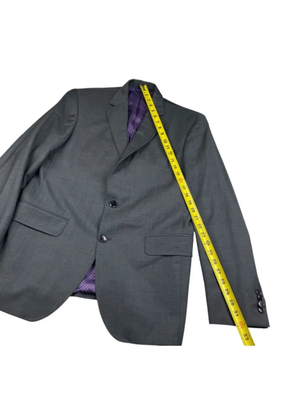 Ted Baker Men's Endurance Jarrow CT 100% Wool 2-Button Blazer Gray • 42R US